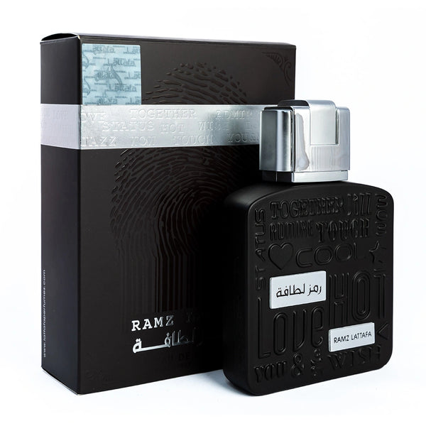 Ramz Silver by Lattafa perfume bottle at Dubai Aroma South Africa