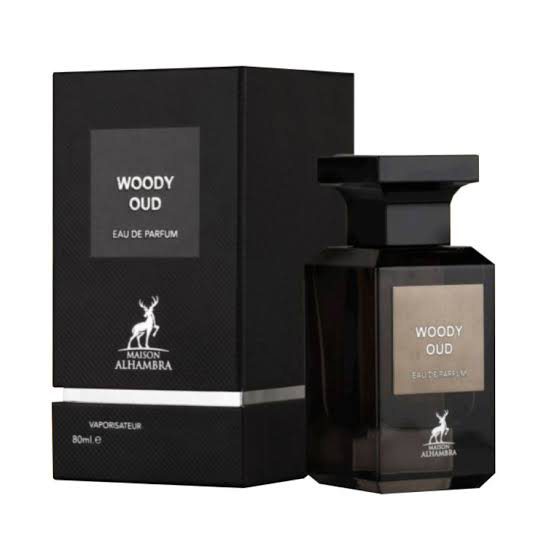 Woody Oud | Maison Alhambra | EDP perfume bottle at Dubai Aroma South Africa