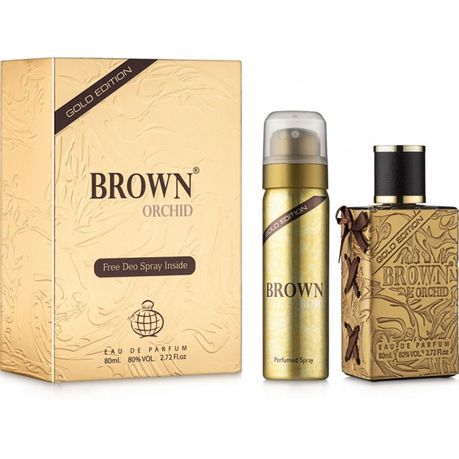 Brown Orchid Gold Edition by FRAGRANCE WORLD perfume bottle at Dubai Aroma South Africa