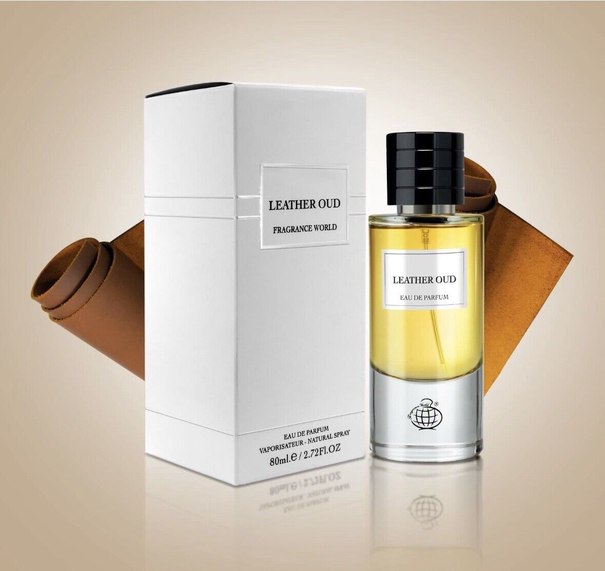 Fragrance World Oud Leather 80ml Eau De Parfum image 2 Inspired by Dior Leather Oud