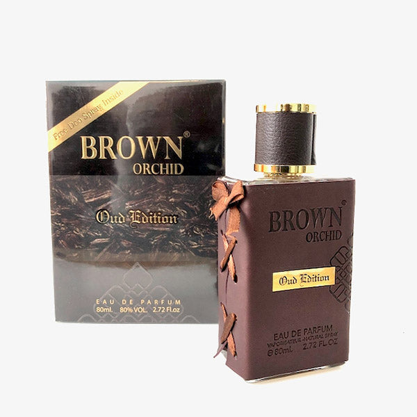 Brown Orchid Oud Edition by FRAGRANCE WORLD perfume bottle at Dubai Aroma South Africa