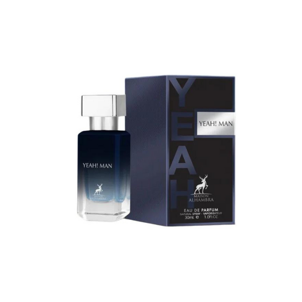 Yeah! Man Eau De Parfum 30ml by Maison Alhambra perfume bottle at Dubai Aroma South Africa