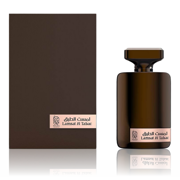 Lamsat Al Tabac Eau De Parfum 100ml by Nylaa perfume bottle at Dubai Aroma South Africa