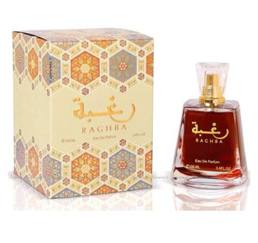Lattafa Raghba 100ml Eau De Parfum by FRAGRANCE WORLD perfume bottle at Dubai Aroma South Africa