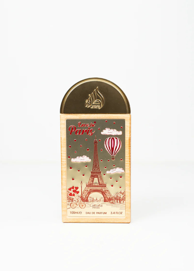 Love in Paris | Lattafa Perfumes | EDP perfume bottle at Dubai Aroma South Africa