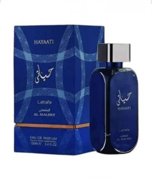 Hayaati Al Maleky 100ML Eau De Parfam by Lattafa by FRAGRANCE WORLD perfume bottle at Dubai Aroma South Africa