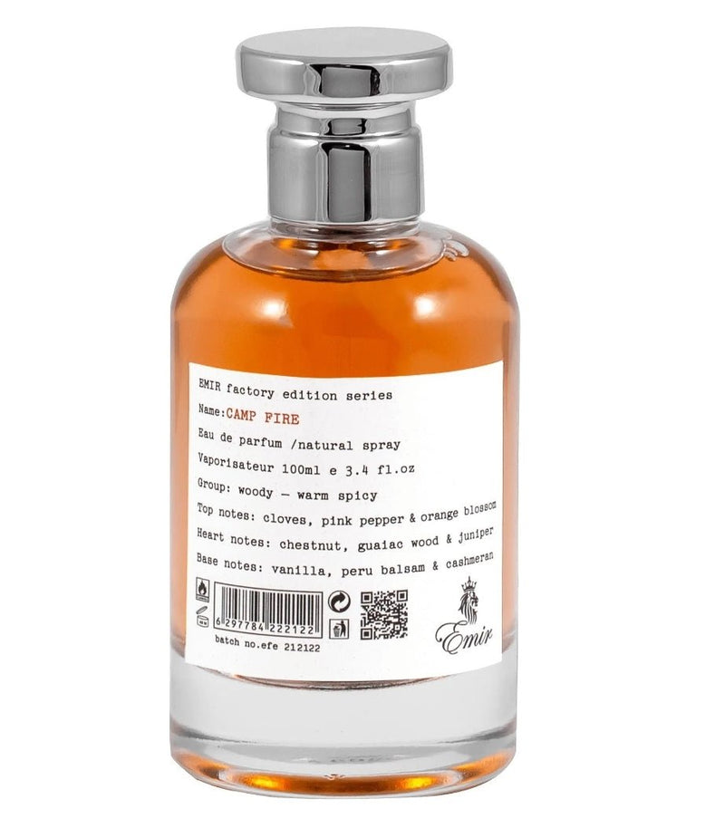 Factory Edition: Camp Fire | PARIS CORNER | EDP | 100ml by EMIR perfume bottle at Dubai Aroma South Africa