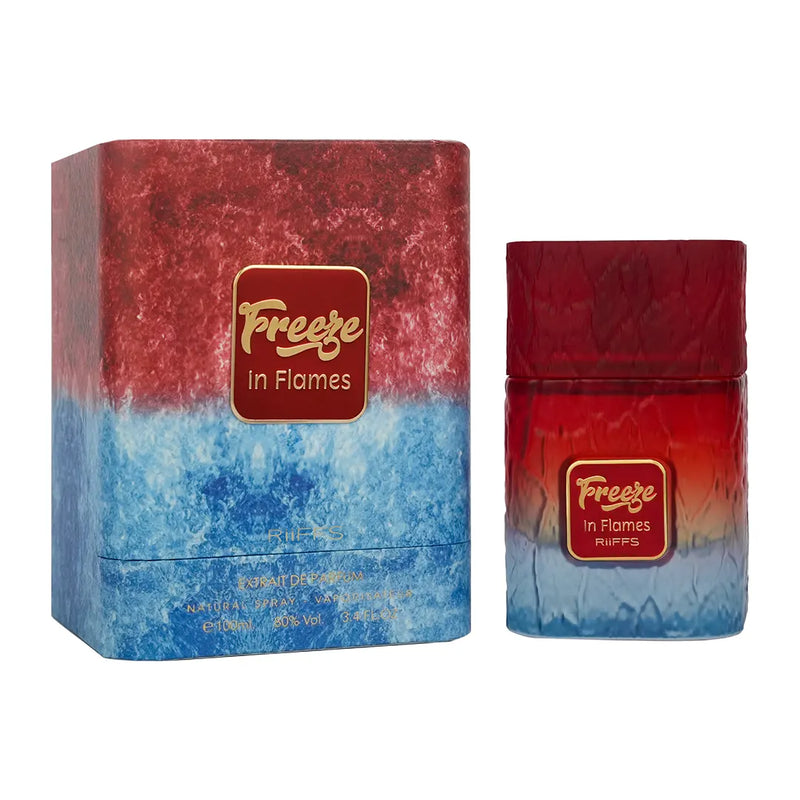 Freeze In Flames by Riiffs Perfumes 100ml Extrait de Parfum bottle and box