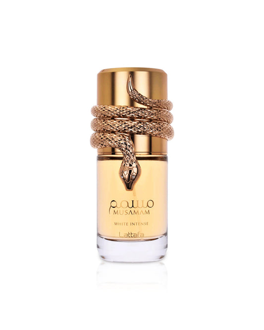 Musamam White Intense | Lattafa Perfumes | EDP perfume bottle at Dubai Aroma South Africa