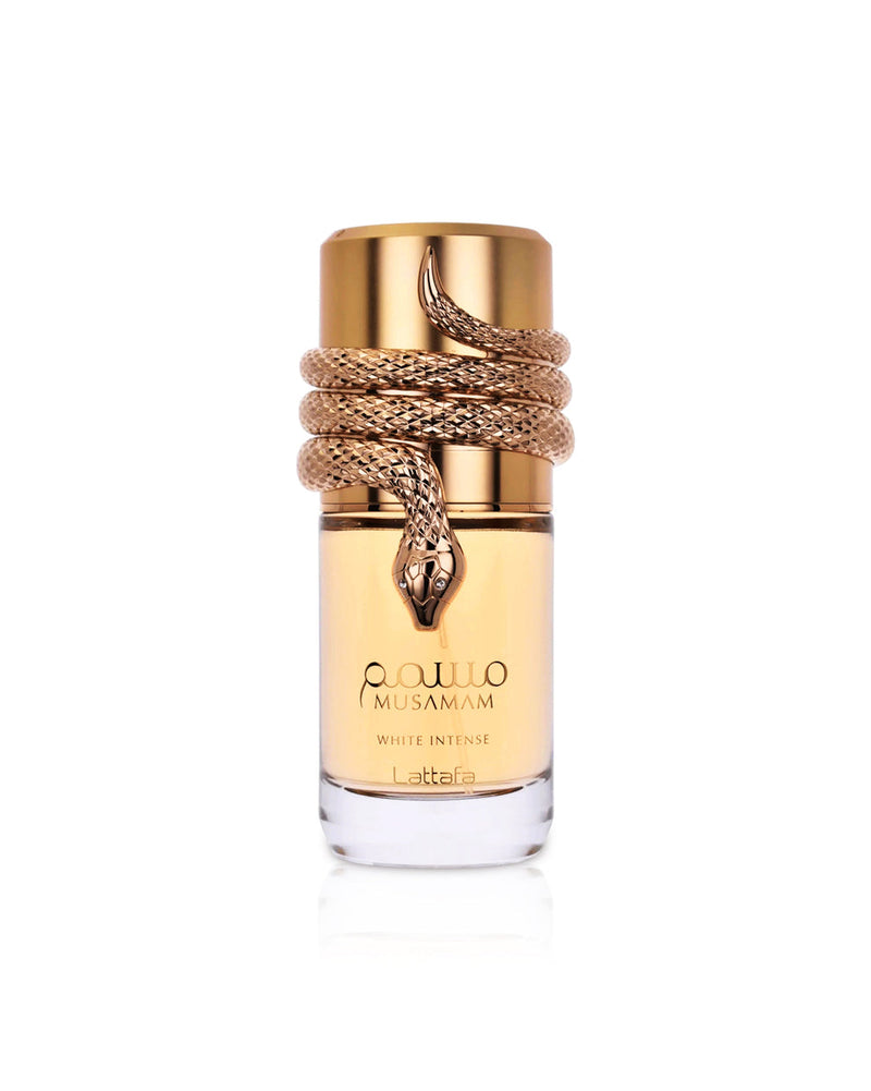 Musamam White Intense | Lattafa Perfumes | EDP perfume bottle at Dubai Aroma South Africa