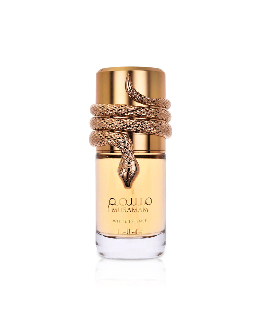 Musamam White Intense | Lattafa Perfumes | EDP perfume bottle at Dubai Aroma South Africa