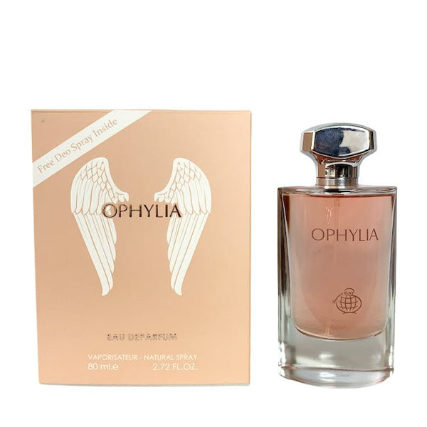 Ophylia edp 80ml by FRAGRANCE WORLD perfume bottle at Dubai Aroma South Africa