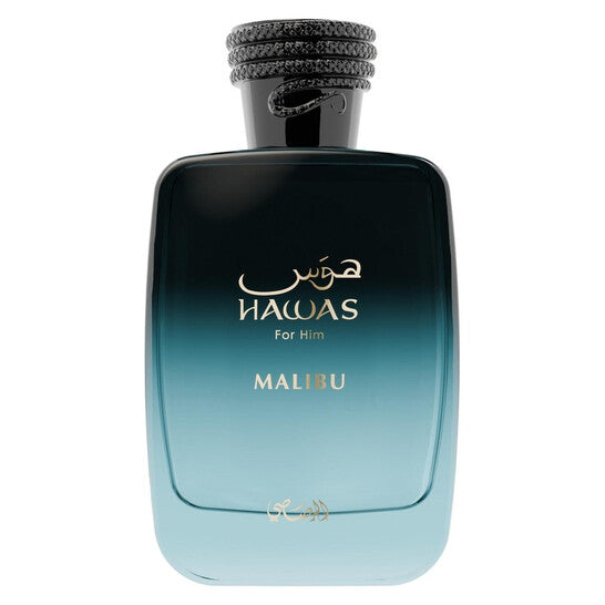 Hawas Malibu Rasasi for men | 100ml Edp perfume bottle at Dubai Aroma South Africa