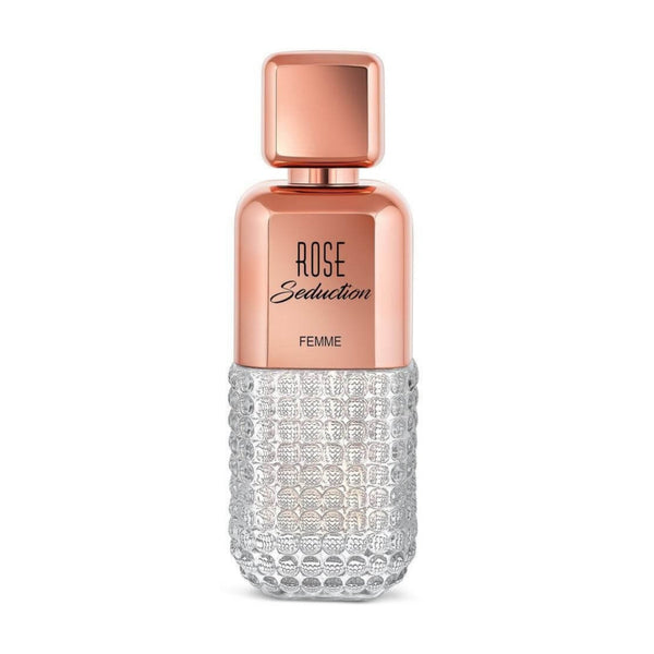Rose Seduction Secret Femme | Fragrance World | EDP | 100ml perfume bottle at Dubai Aroma South Africa
