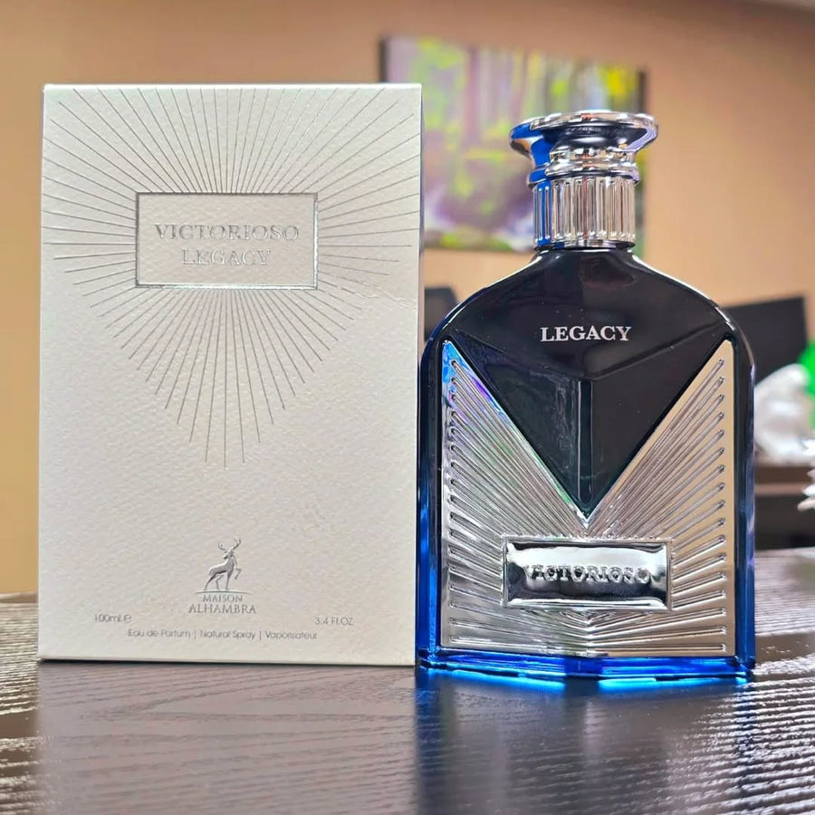 Victorioso Legacy by FRAGRANCE WORLD perfume bottle at Dubai Aroma South Africa