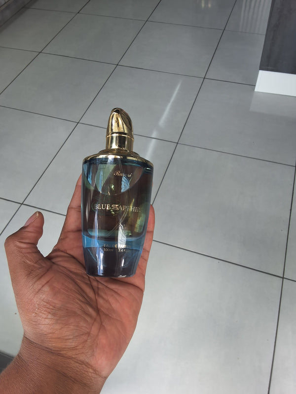 BLUE SAPPHIRE WOMEN by Rasasi perfume bottle at Dubai Aroma South Africa