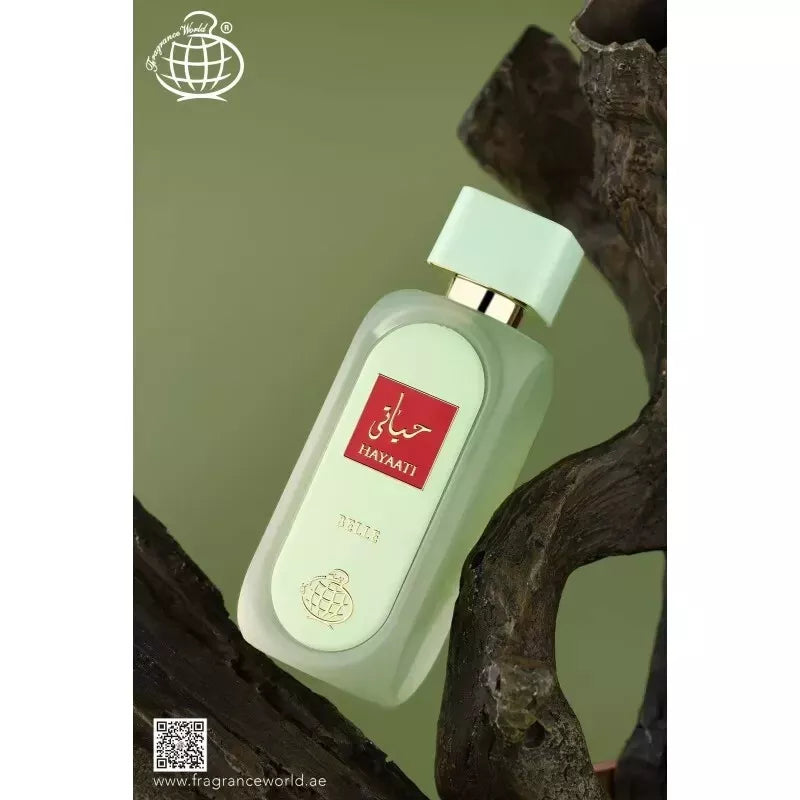 Hayaati Belle Fragrance World perfume bottle at Dubai Aroma South Africa