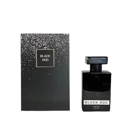 Black Oud Eau De Parfum 50ml by Motala Perfumes perfume bottle at Dubai Aroma South Africa