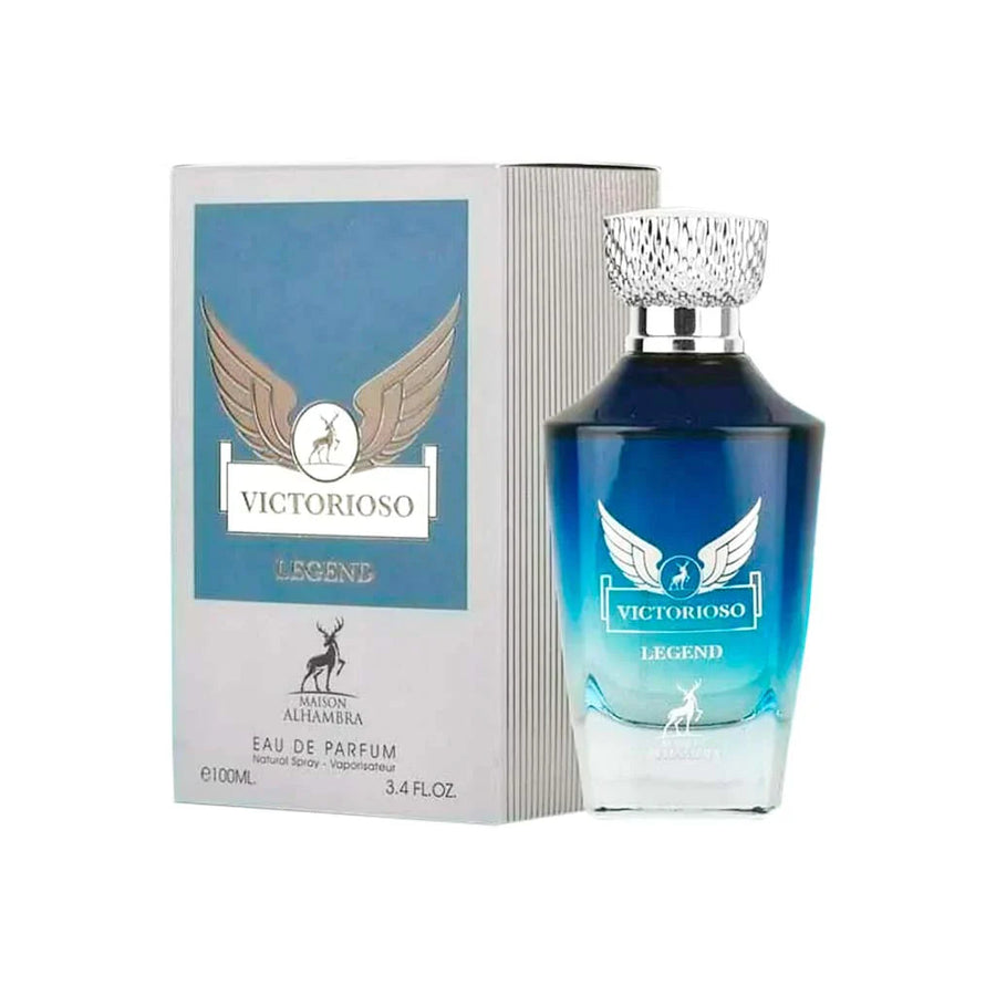 Victorioso Legend Maison Alahambra 100ml by FRAGRANCE WORLD perfume bottle at Dubai Aroma South Africa
