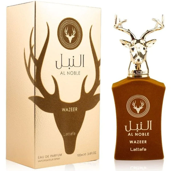 Lattafa Al Noble Wazeer 100 ml Eau De Parfum by MAISON ALHAMBRA perfume bottle at Dubai Aroma South Africa